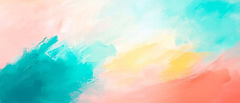 Soft colours - abstract painting by Poster Art Shop