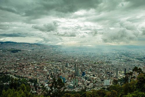 Cityview of Bogotá Colombia from Monserrate