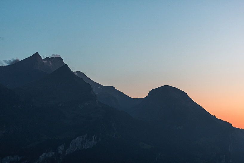 Sonnenuntergang in der Schweiz von Isa V