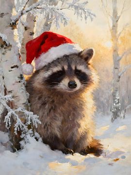 Kerst onder de Berkenbomen – Wasbeer van Trinkets NL ✪ Design Studio