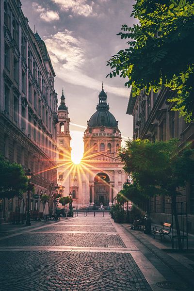 Basilique Saint-Étienne, Budapest. Une église en Hongrie le matin dans la capitale par Fotos by Jan Wehnert