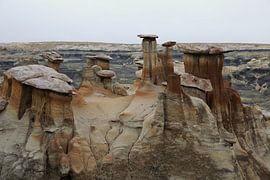 Bisti Badlands, chocolade hoodoos, New Mexico, VS van Frank Fichtmüller
