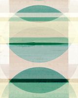 Abstrakte Bauhaus Formen Geometrie Beige Grün