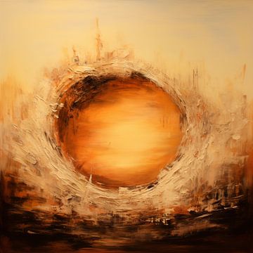Fire circle abstract by The Xclusive Art