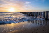 Zonsondergang bij Zoutelande, blij dat ik hier ben (BLØF) van Zeeland op Foto thumbnail