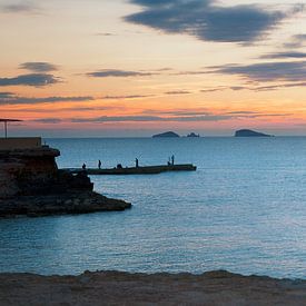 Ibiza Fischer Cala Compte Sonnenuntergang von Tamas Ibiza