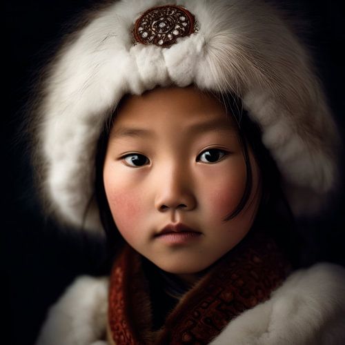 Portret "Mongolian girl"