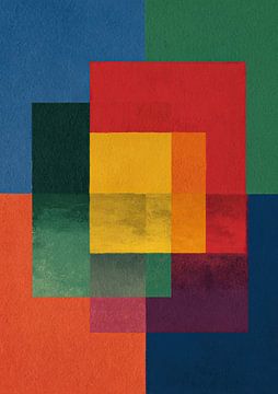 Abstracte geometrie: kleurveldrasterontwerp van Niklas Maximilian