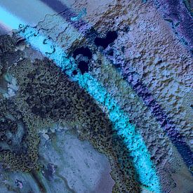 Abstraction en bleu sur Maja Mars