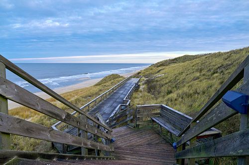 Escaliers vers la plage