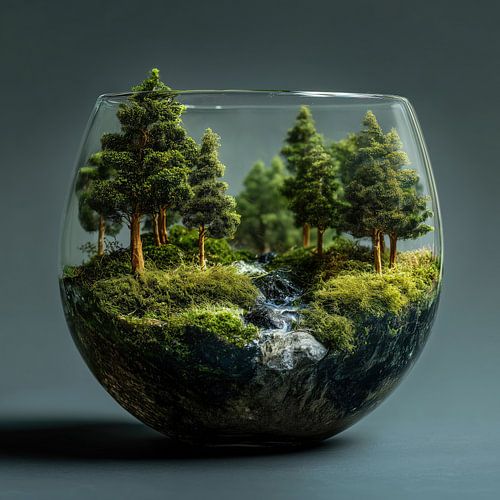Natuur in glas surrealisme