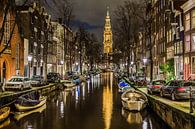 Amsterdam Groenburgwal met Zuiderkerk van Xlix Fotografie thumbnail