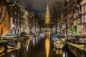 Amsterdam Groenburgwal met Zuiderkerk van Xlix Fotografie