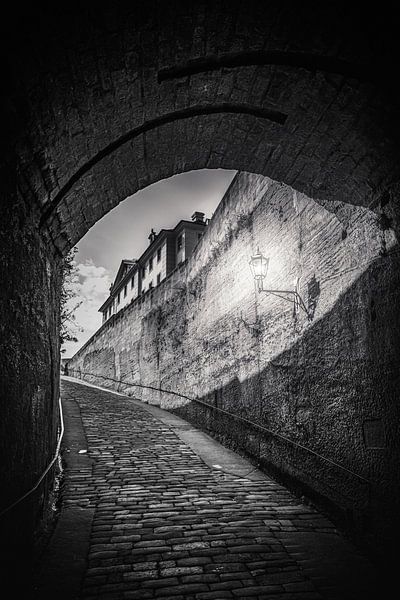 Tunnelzicht vanaf Königstein in Bad Schandau van Jakob Baranowski - Photography - Video - Photoshop