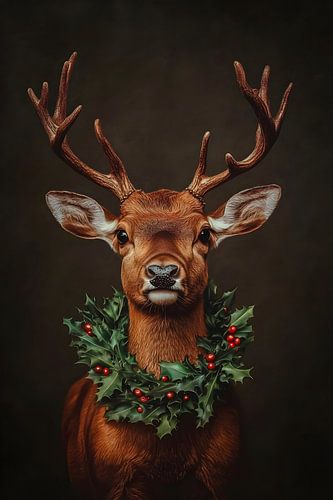 Les cerfs prêts pour Noël