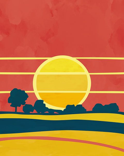 Zonsopkomst in de zomer