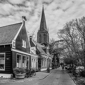 Nieuwendammerdijk Amsterdam (black and white) by Jeroen de Jongh