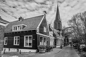 Nieuwendammerdijk Amsterdam (schwarz-weiß)
