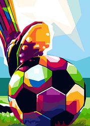 Voetbal-popart
