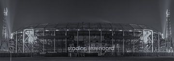 Feyenoord Rotterdam stadium 'De Kuip' at Night - part seven van Tux Photography