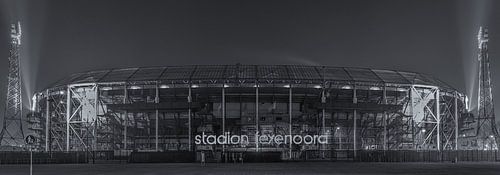 Stadion De Kuip at Night in Rotterdam Feijenoord - 7 van Tux Photography