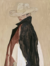 Une cow-girl au chapeau blanc sur M.A.Z.U.N.