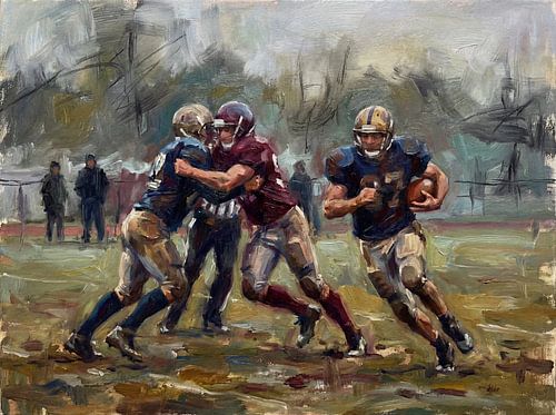 Schilderij van American football