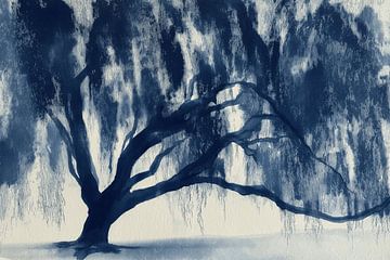 Banyan Tree Canopy Silhouette