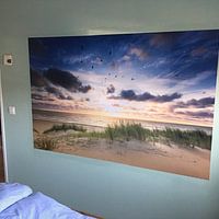 Klantfoto: Sunset at Sea van Martijn Kort, als naadloos behang