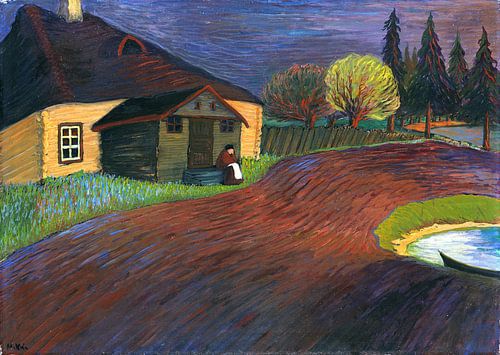 Souvenir, Landschap met vrouw, MARIANNE VON WEREFKIN, 1907-1908