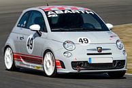 Fiat 500 Abarth race car driving on track by Sjoerd van der Wal Photography thumbnail