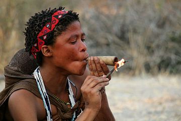 San-Frau in Botswana von Marieke Funke