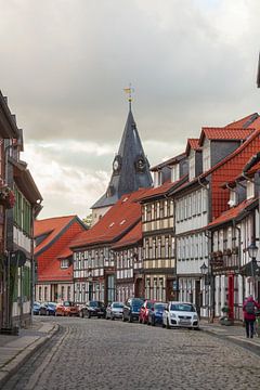 Oude binnenstad, Wernigerode, Harz, Saksen-Anhalt, Duitsland van Torsten Krüger