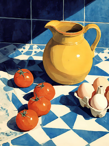 Rustic kitchen still life