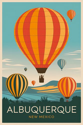 Albuquerque, New Mexico Vintage Travel Poster