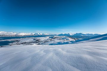 Winterlandschap bij Tromso van Leo Schindzielorz