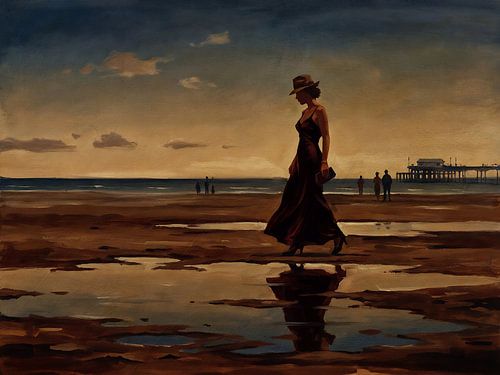 Lost in Thought on the Beach