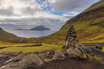 Landscape on the Faroe Island of Streymoy by Rico Ködder