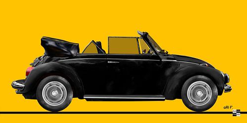 VW Beetle 1303 Convertible in black