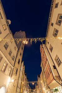 Weihnachtsbeleuchtung in der Wahlenstraße in Regensburg von Robert Ruidl