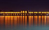 Iran, Esfahan - Khaju bridge van Jeroen Kleiberg thumbnail