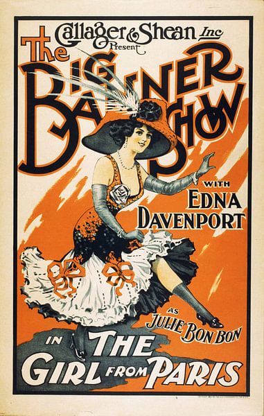 Vintage poster Paris by Brian Morgan
