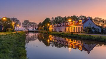 Zonsopkomst in Woudbloem, Groningen van Henk Meijer Photography
