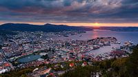 Sunset Bergen, Norway by Henk Meijer Photography thumbnail