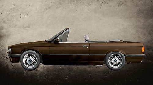 BMW 3 series type E30 convertible in copper brown by aRi F. Huber