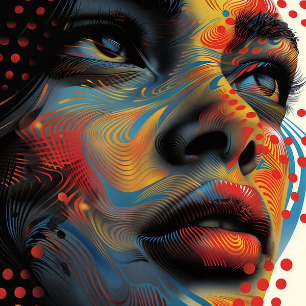 The woman of many colors by Andreas Magnusson