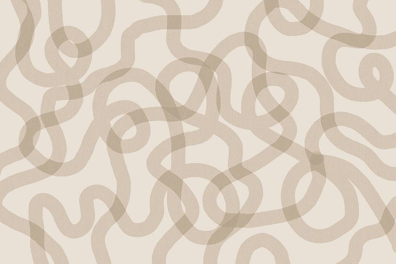 Squiggles Beige by Monika Strigel