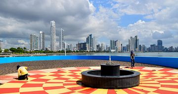 Vue de la ville du parc de la Bandera