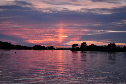 Zonsondergang bij Makkum