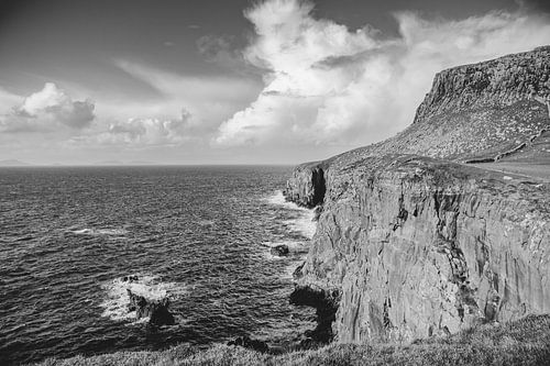 Neist Point in Groot-Brittannië. Panorama Cliffs in Schotland. Isle of Skye Idylle en rust